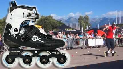 Test des roller slalom Powerslide Hardcore Evo 2012