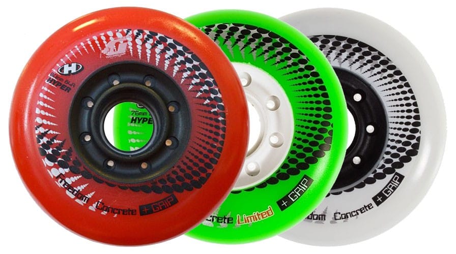 Test des roues de roller freeride Hyper Concrete+Grip