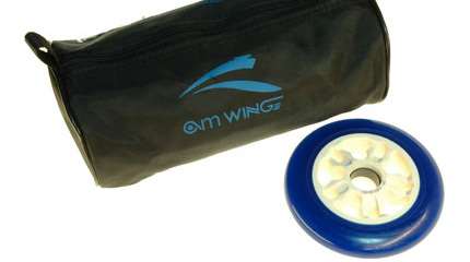 Test de la roue 110 mm AM Wing bleue