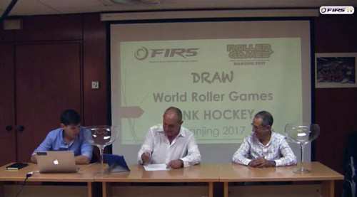 Tirage au sort des compétitions internationales de rink hockey aux World Roller Games 2017