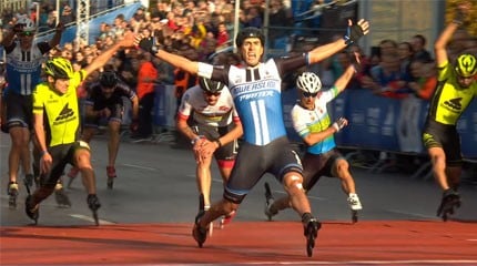Felix Rijhnen (GER) et Sandrine Tas (BEL) remportent le marathon roller de Berlin 2019
