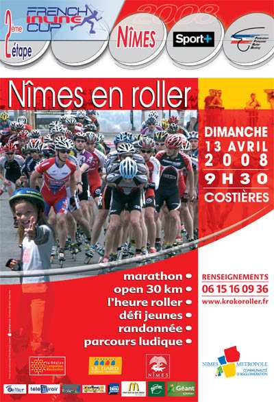 Le tracé des courses Open de Nîmes en roller (30)