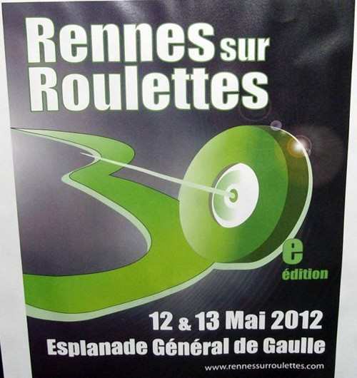 Le visuel de l’édition 2012 de Rennes sur Roulettes